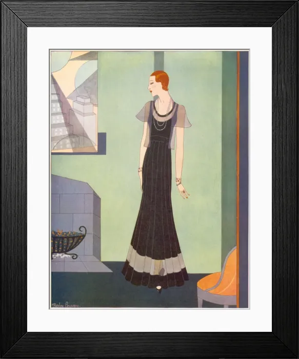 Framed Print : A lovely gown in which to celebrate Christmas festivies, by Framed Print : A lovely gown in which to celebrate Christmas festivies, by