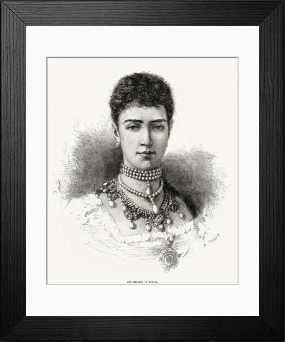Framed Print : Tsaritsa Maria Feodorovna of Russia (1847 - 1928), wife of Tsar Alexander III Framed Print : Tsaritsa Maria Feodorovna of Russia (1847 - 1928), wife of Tsar Alexander III