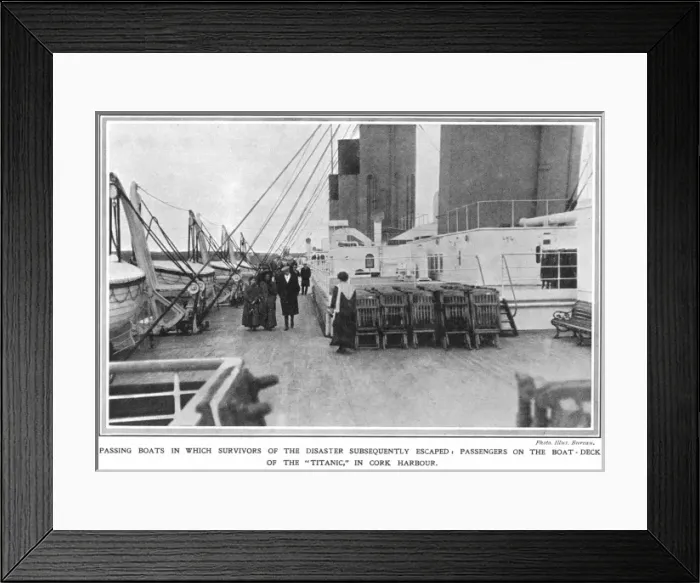 Framed Print : On board the Titanic Framed Print : On board the Titanic