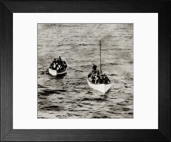 Framed Print : Lifeboats from the Titanic