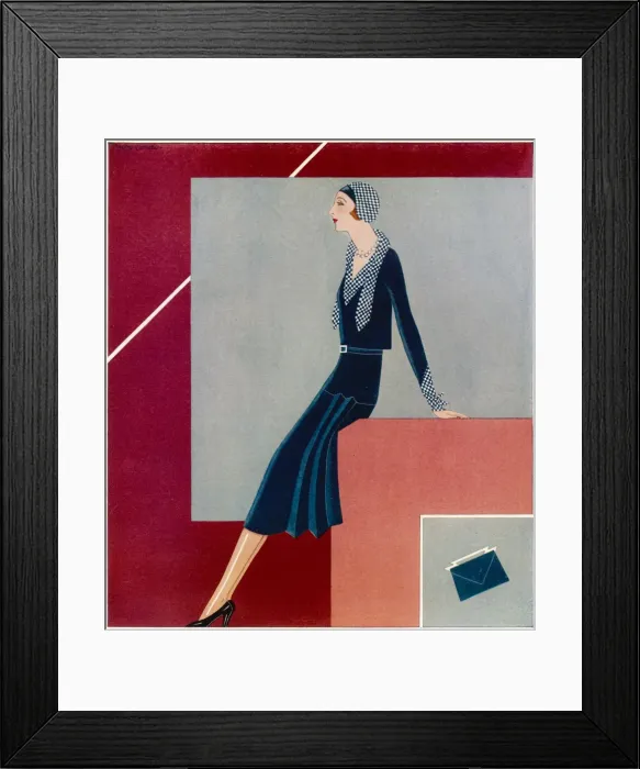 Framed Print : A Tatler fashion by Gordon Conway