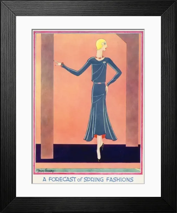 Framed Print : A Forecast of Spring Fashions by Gordon Conway Framed Print : A Forecast of Spring Fashions by Gordon Conway