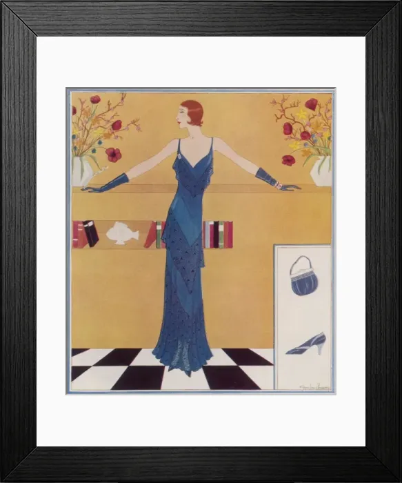 Framed Print : A Tatler fashion by Gordon Conway
