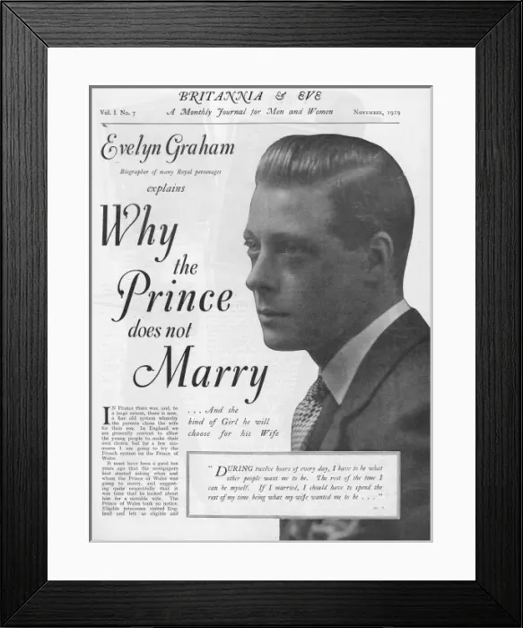 Framed Print : The Prince of Wales