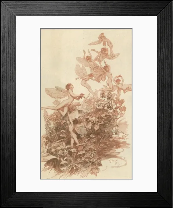 Framed Print : Fairy Frolic by G. L. Stampa Framed Print : Fairy Frolic by G. L. Stampa