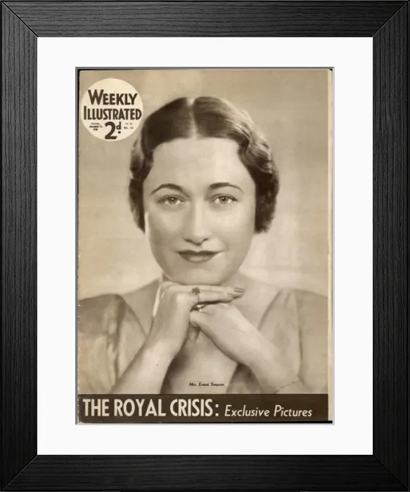 Framed Print : Abdication crisis: front cover of the Weekly Illustrated Framed Print : Abdication crisis: front cover of the Weekly Illustrated