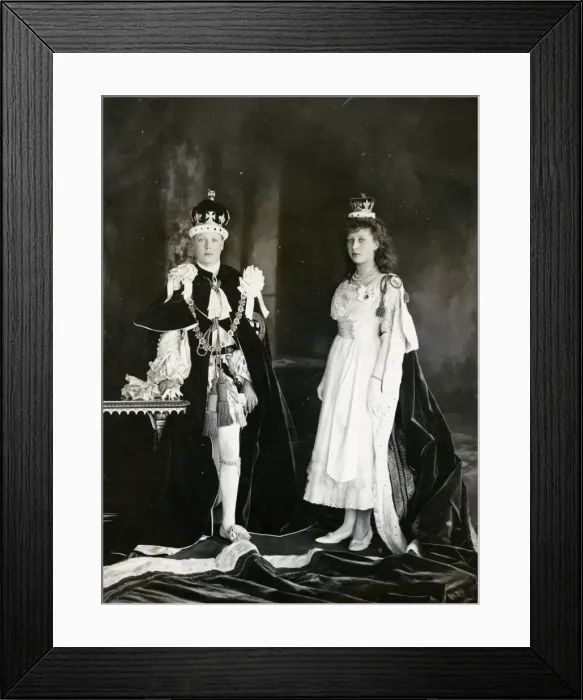 Framed Print : Prince Edward and Princess Mary at the 1911 coronation