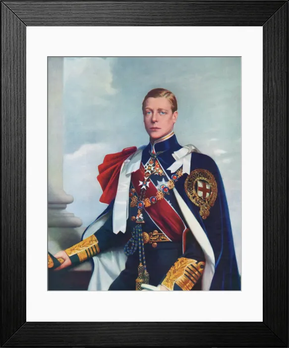 Framed Print : King Edward VIII as Admiral of the Fleet by John St. Helier