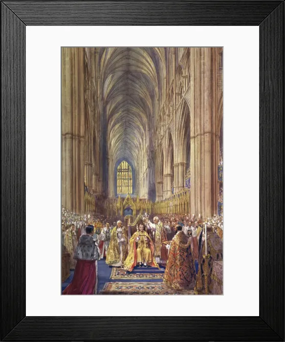 Framed Print : The coronation of King George VI Framed Print : The coronation of King George VI