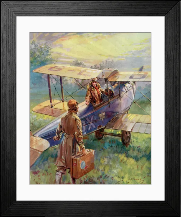 Framed Print : Flying for the Summer Week-end by C. E. Turner Framed Print : Flying for the Summer Week-end by C. E. Turner