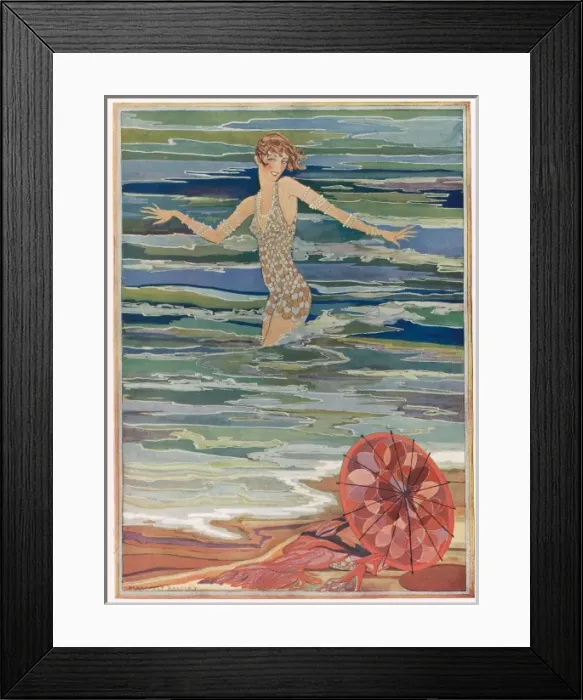 Framed Print : The Sea Hath Pearls - Especially At Deauville In August
