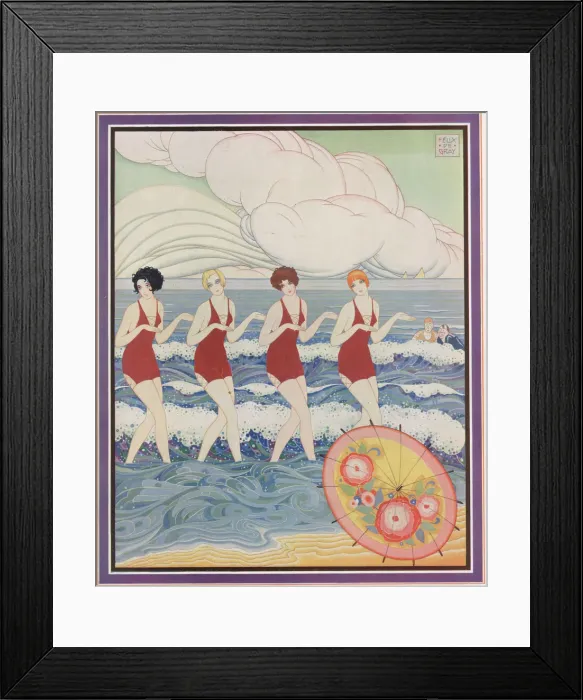Framed Print : Les Girls Go Bathing: The Ensemble Entry Felix de Gray Framed Print : Les Girls Go Bathing: The Ensemble Entry Felix de Gray