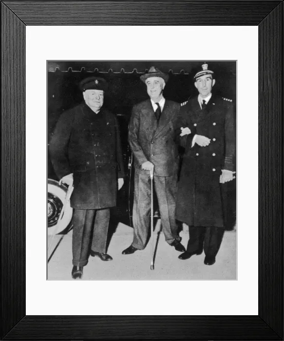 Framed Print : Winston Churchill and Franklin D. Roosevelt Framed Print : Winston Churchill and Franklin D. Roosevelt