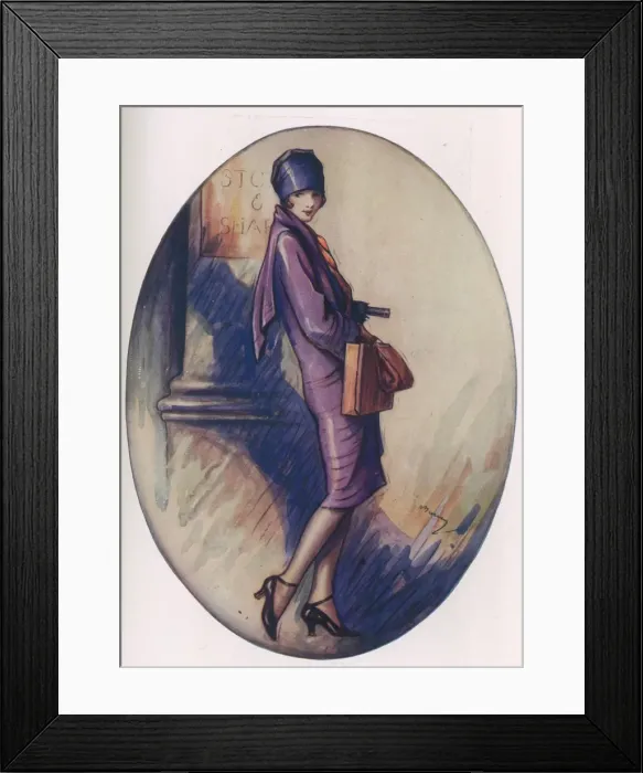 Framed Print : Something in the City by Lewis Baumer Framed Print : Something in the City by Lewis Baumer