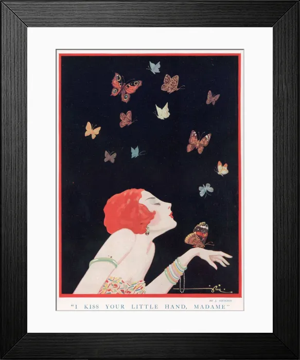 Framed Print : I kiss your little hand, madame, by J. Nicolson Framed Print : I kiss your little hand, madame, by J. Nicolson