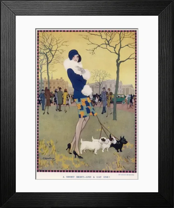 Framed Print : A Short Skirt- And A Gay One Framed Print : A Short Skirt- And A Gay One