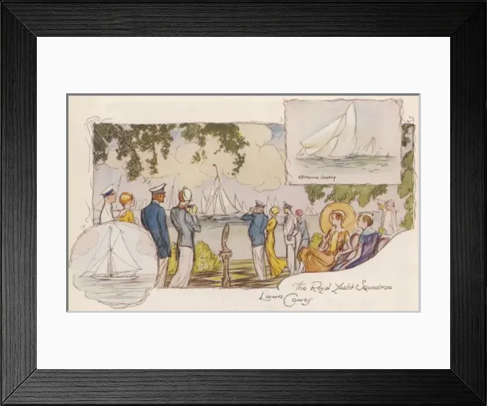 Framed Print : The Royal Yacht Squadron at Cowes Framed Print : The Royal Yacht Squadron at Cowes