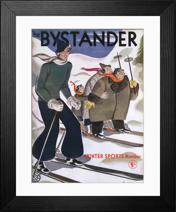 Framed Print : The Bystander Winter Sports Number 1934 Framed Print : The Bystander Winter Sports Number 1934