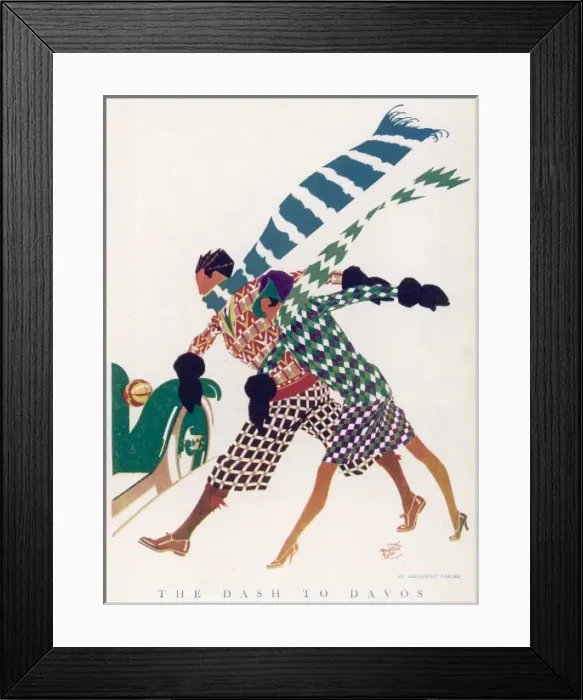 Framed Print : The Dash to Davos Framed Print : The Dash to Davos