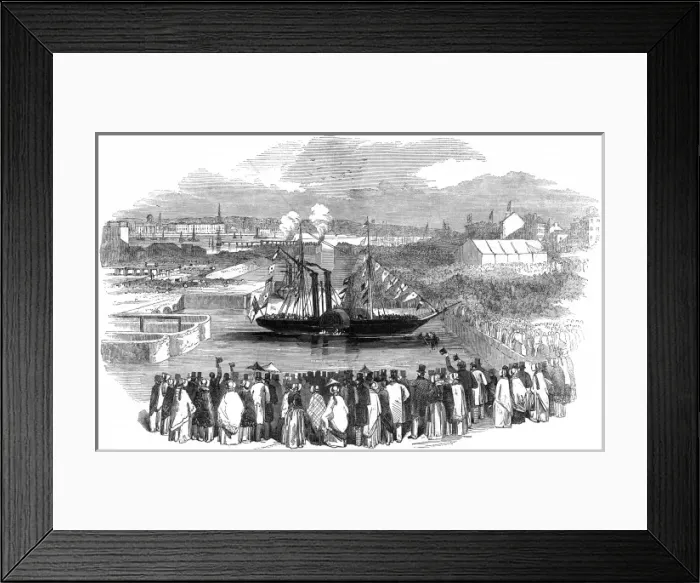 Framed Print : Opening of the docks at Birkenhead Framed Print : Opening of the docks at Birkenhead
