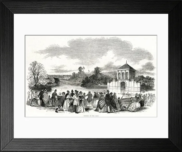 Framed Print : Opening of the Birkenhead docks and parks 1847