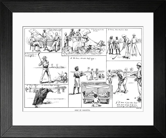 Framed Print : Golf in Calcutta Framed Print : Golf in Calcutta