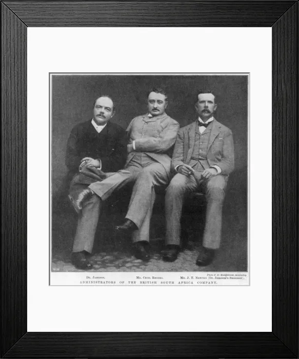 Framed Print : Administrators of the British South Africa Company Framed Print : Administrators of the British South Africa Company