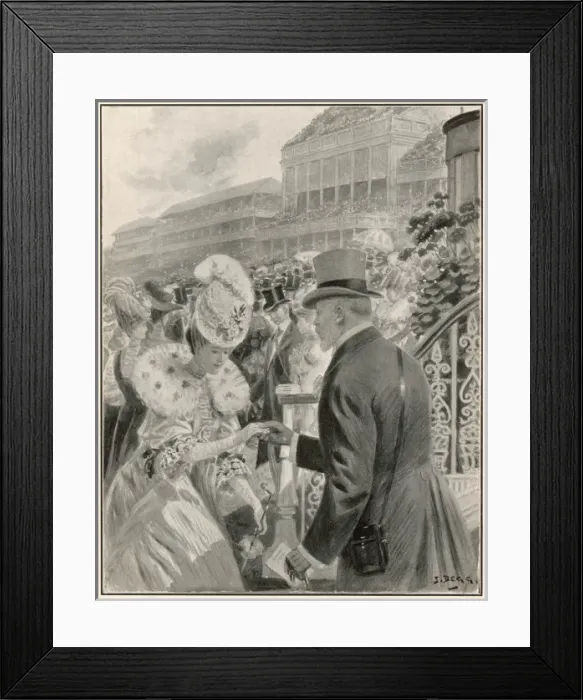 Framed Print : King Edward VII at Ascot