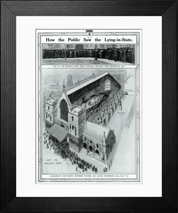 Framed Print : How the public Saw the Public Lying-in-State of Edward VII Framed Print : How the public Saw the Public Lying-in-State of Edward VII