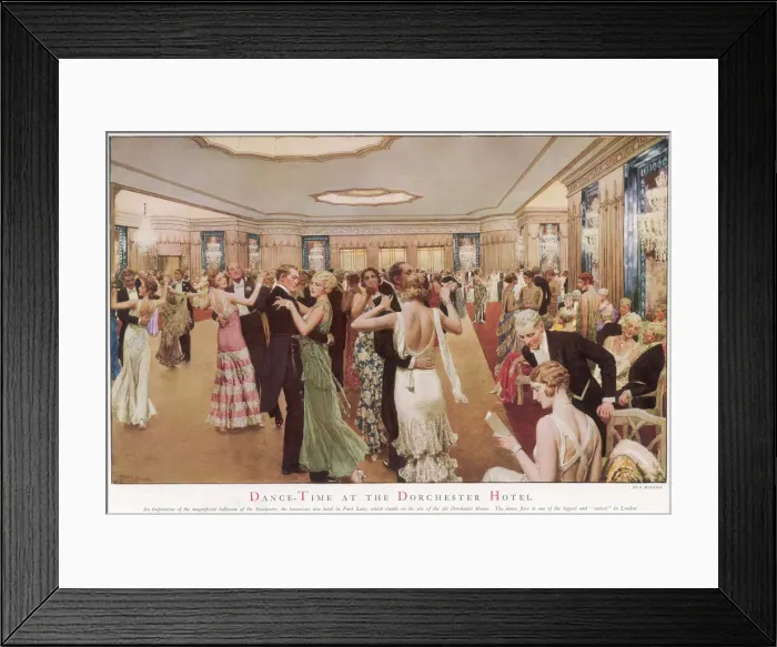 Framed Print : Dance-Time at the Dorchester Hotel Framed Print : Dance-Time at the Dorchester Hotel