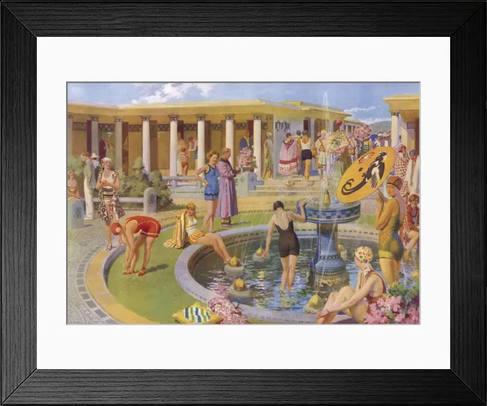 Framed Print : An Ancient Roman Playground in a Modern French Resort Framed Print : An Ancient Roman Playground in a Modern French Resort
