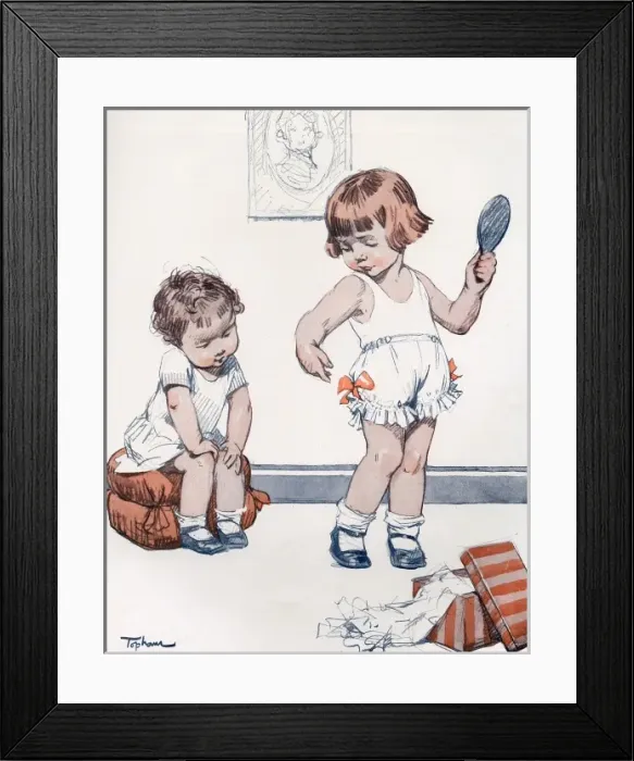 Framed Print : The Connoisseur by Topham Framed Print : The Connoisseur by Topham