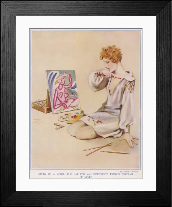 Framed Print : Who sat for Van Dingdong s Framed Print : Who sat for Van Dingdong s
