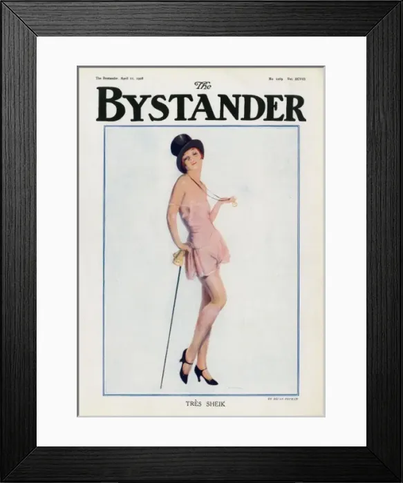 Framed Print : Front cover of The Bystander 1928 Framed Print : Front cover of The Bystander 1928