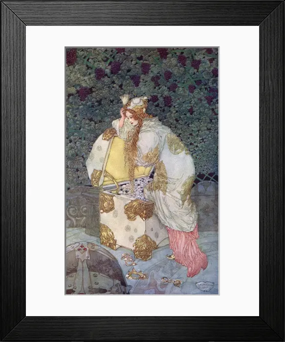 Framed Print : Paradise and the Peri - The Treasure from the watercolour Framed Print : Paradise and the Peri - The Treasure from the watercolour