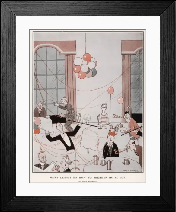 Framed Print : How to Brighten Hotel Life: The Gala Breakfast Framed Print : How to Brighten Hotel Life: The Gala Breakfast