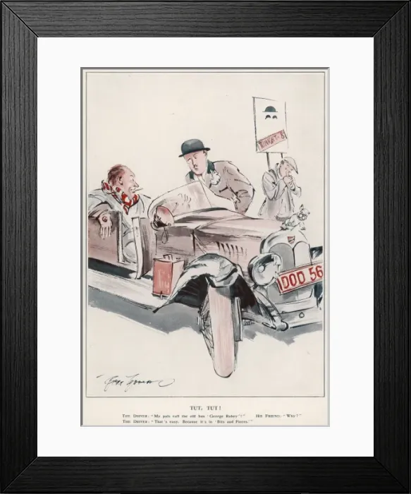 Framed Print : Tut, Tut! By Bert Thomas Framed Print : Tut, Tut! By Bert Thomas