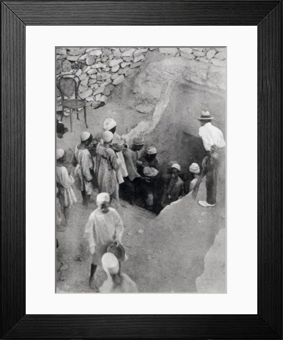 Framed Print : Howard Carter at the excatvation of Tutankhamun Framed Print : Howard Carter at the excatvation of Tutankhamun