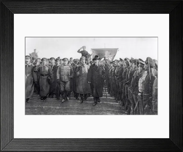 Framed Print : Trotsky with his Troops Framed Print : Trotsky with his Troops