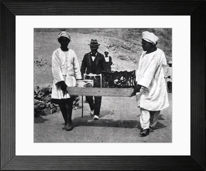 Framed Print : Excavation of the Tomb of Tutankhamun