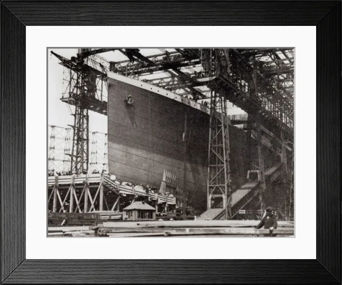 Framed Print : The Titanic in Belfast Dock Framed Print : The Titanic in Belfast Dock
