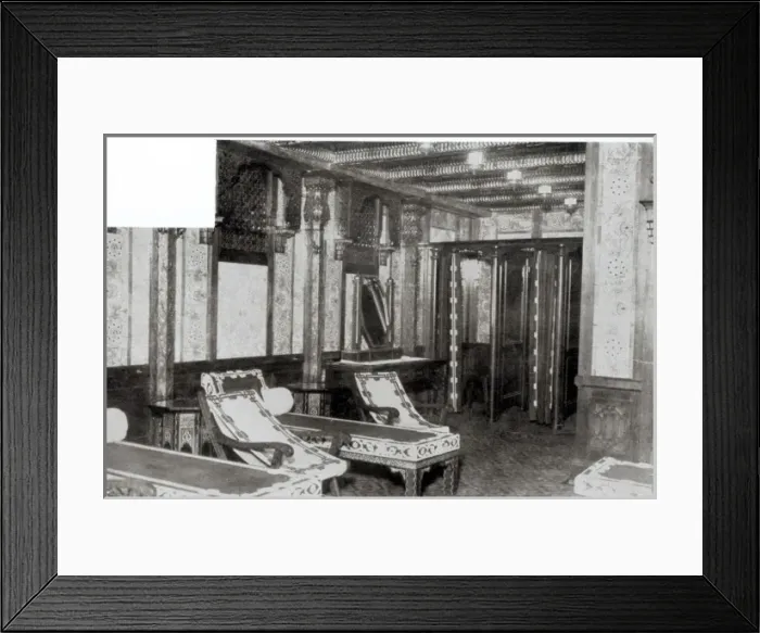 Framed Print : The Turkish Bath Cooling Room on board the Titanic Framed Print : The Turkish Bath Cooling Room on board the Titanic