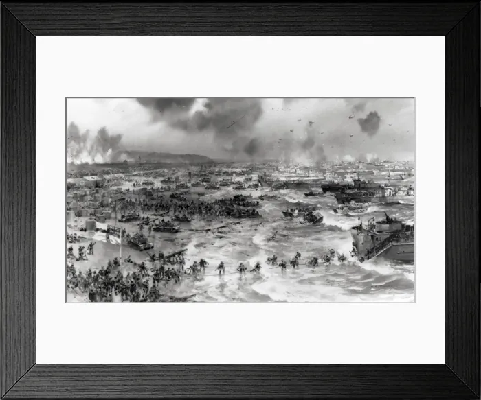 Framed Print : Normandy Invasion 1944 - C. E. Turner