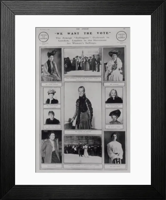 Framed Print : We Want the Vote Framed Print : We Want the Vote