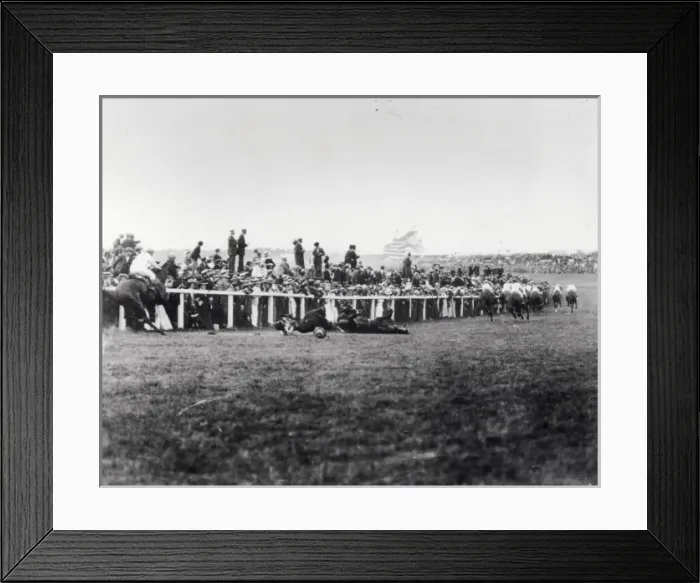 Framed Print : The Fall of the Kings Horse
