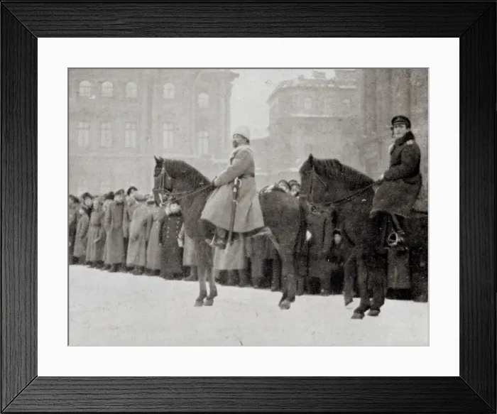 Framed Print : General Korniloff Inspecting the Republican Guard Framed Print : General Korniloff Inspecting the Republican Guard