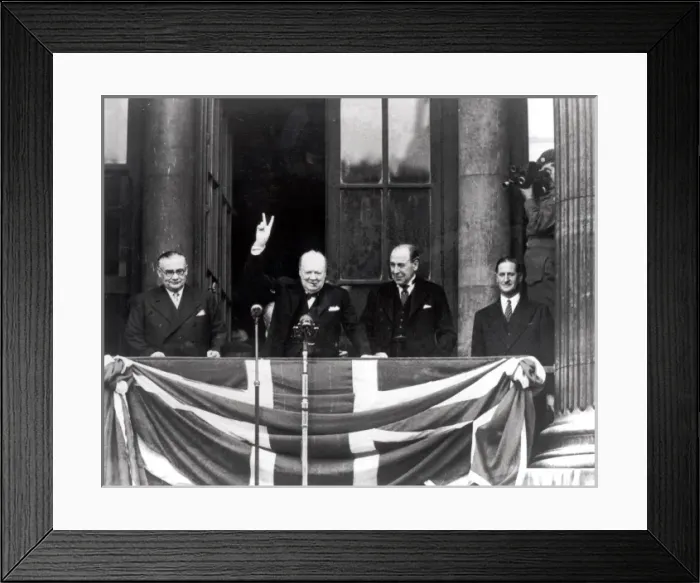 Framed Print : Winston Churchill and Ernest Bevin Framed Print : Winston Churchill and Ernest Bevin