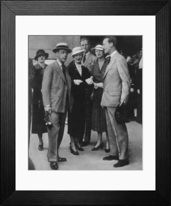 Framed Print : Prince Edward and Wallis Warfield Simpson on a Royal Cruise Framed Print : Prince Edward and Wallis Warfield Simpson on a Royal Cruise