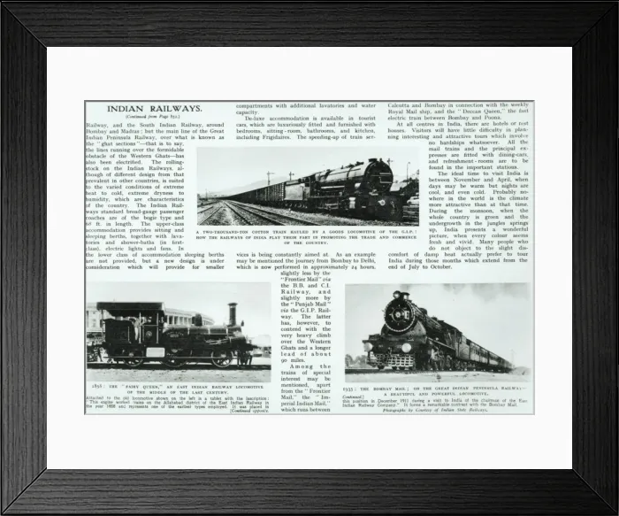 Framed Print : Indian Railways Framed Print : Indian Railways