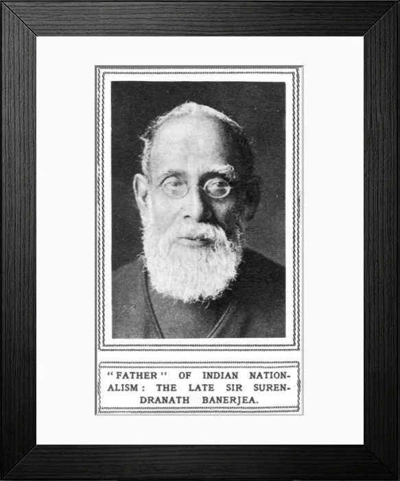 Framed Print : Sir Surendranath Banerjea Framed Print : Sir Surendranath Banerjea